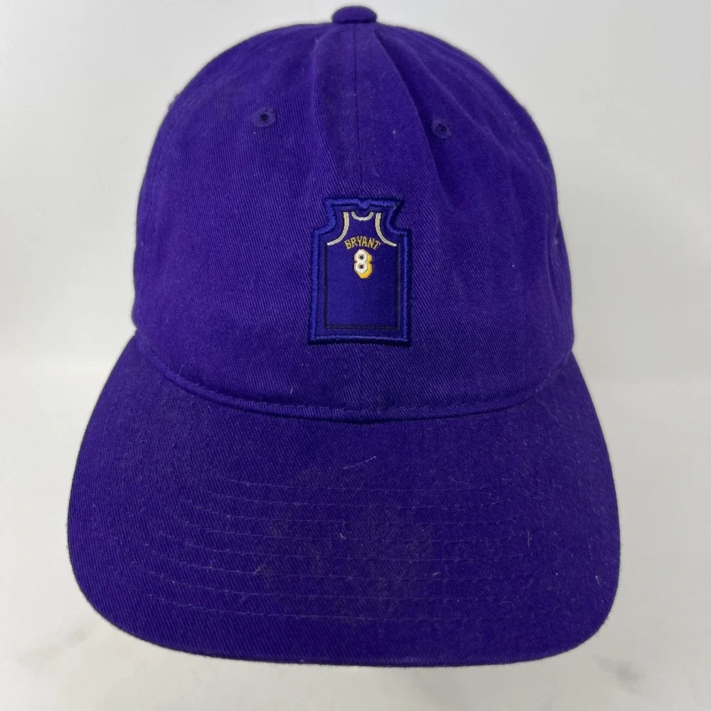 Mitchell & Ness Hardwood Classics Kobe Bryant 8 Lakers Dad Hat Purple Gold Strap